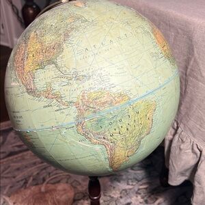 Vintage Replogle True to Life Series World Globe with Stand